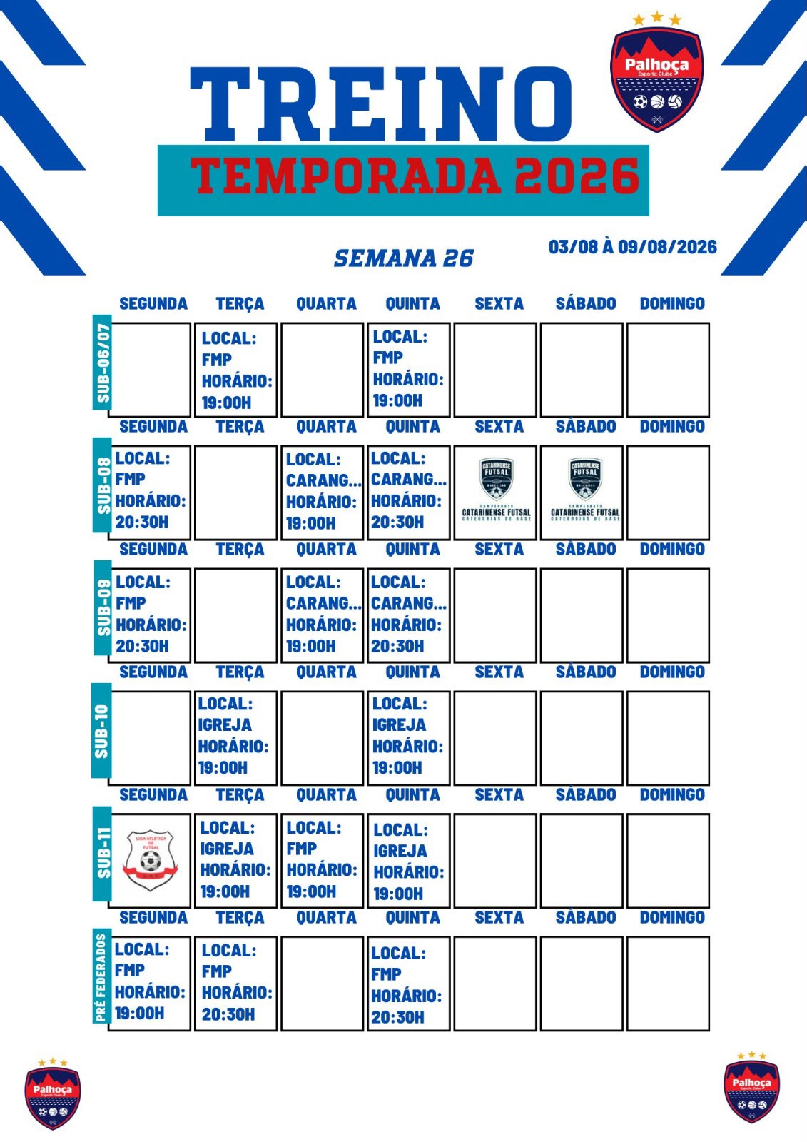 Treino Palhoça EC - Folha 1